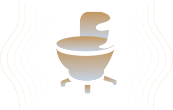 Pelvic floor chair illustration representing training research